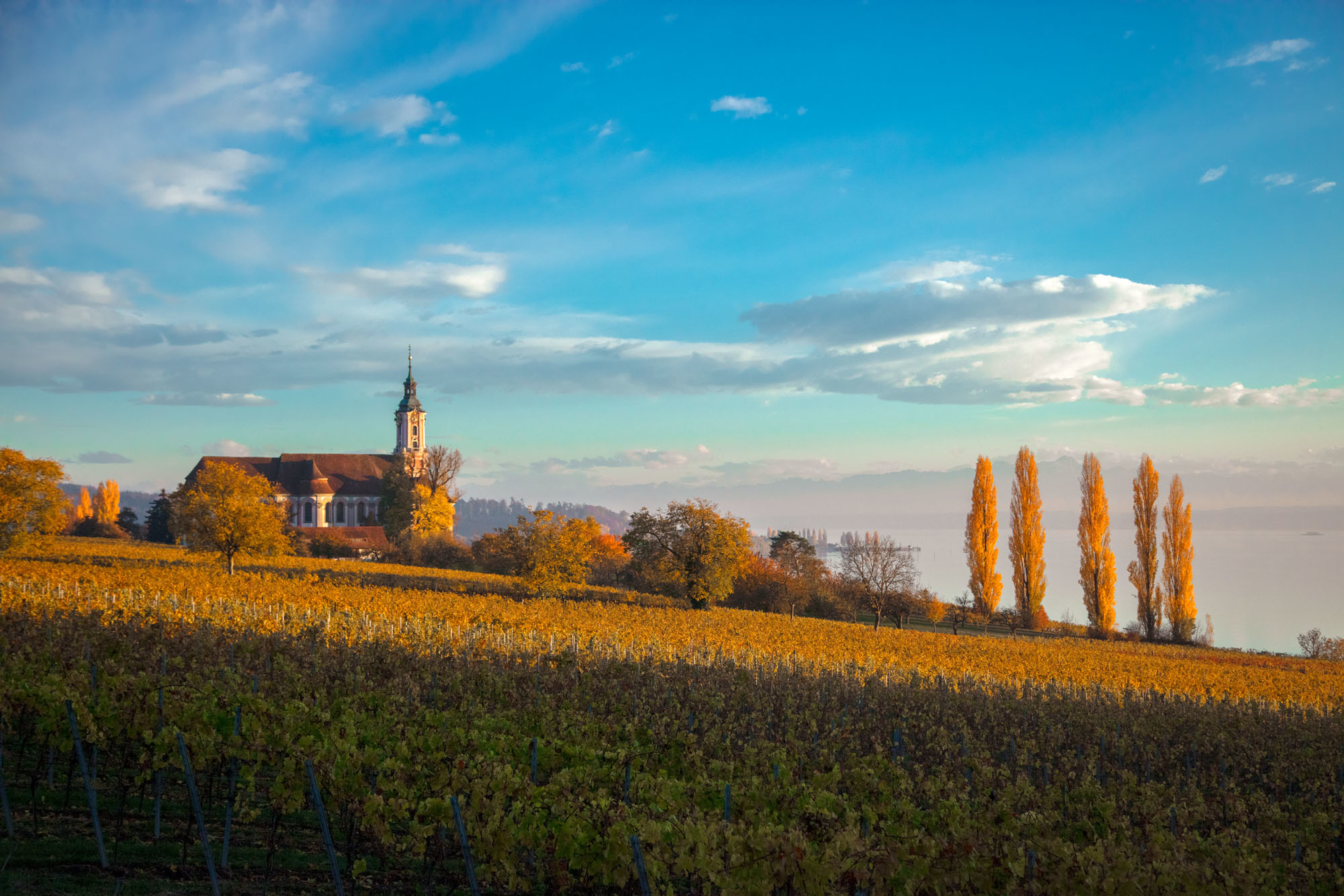 Die Basilika Birnau im Herbst