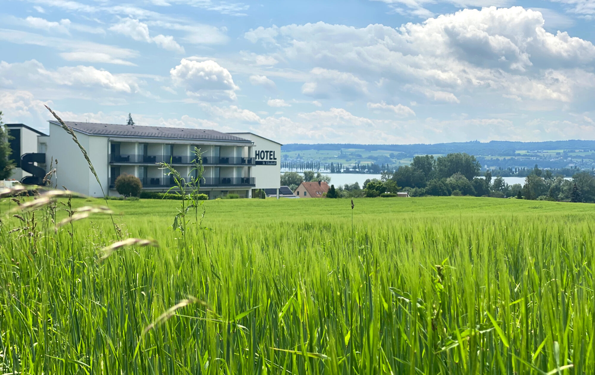 Blick auf Hotel St.&nbsp;Elisabeth und Untersee